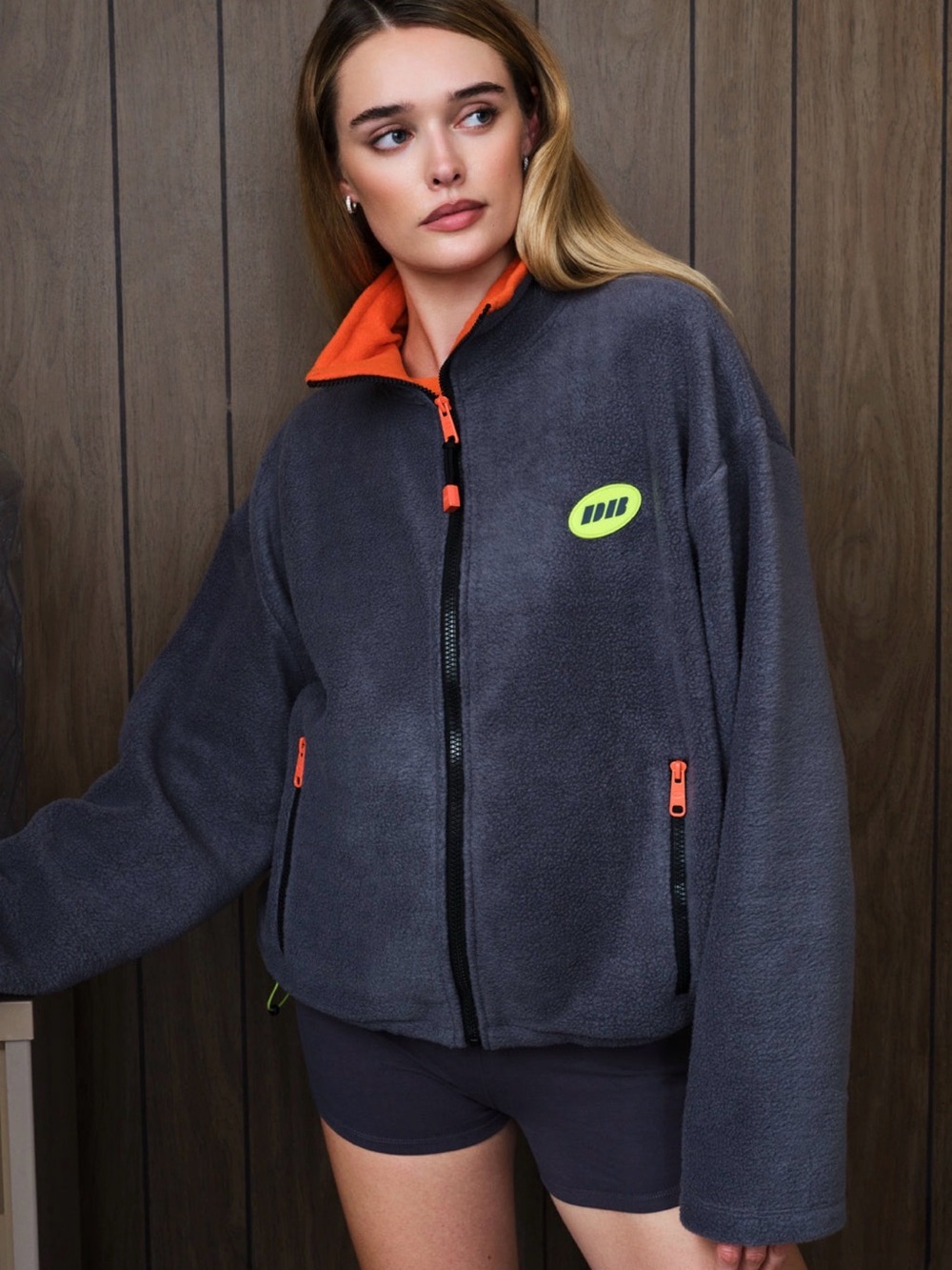 Dairy boy stone grey executive fleece